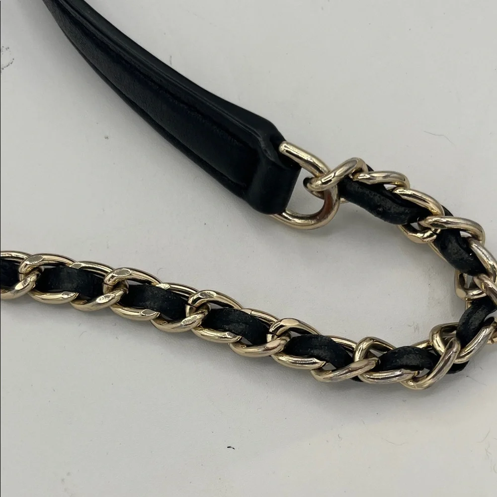 Tory Burch Black Quilted Shoulder Bag with Chain Strap - Picture 6 of 9